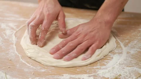 Cook Pizza Dough Stock Footage 273499707