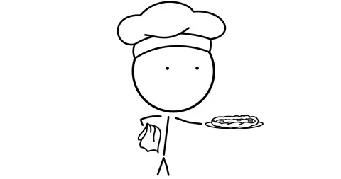 A cook with pizza Stock Footage 289387587