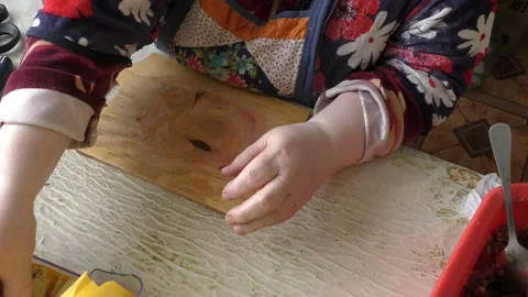 The cook prepares cabbage rolls. healthy food concept 動画素材 150258203