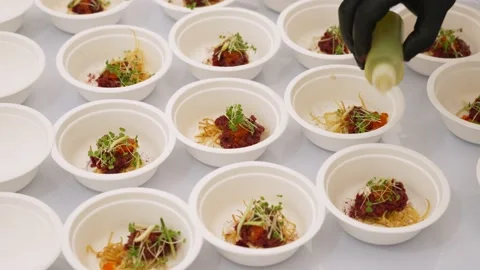 The cook prepares food Stock Footage 170697323