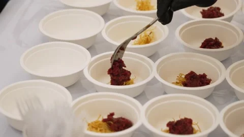 The cook prepares food Stock Footage 170697352