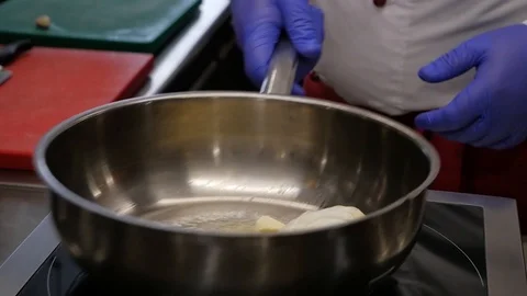 Cook Prepares a meal Stock Footage 87311817