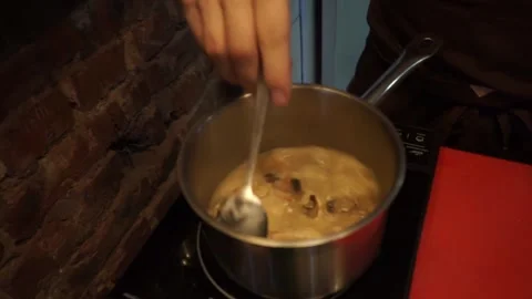 The cook prepares the meat Stock Footage 159881331