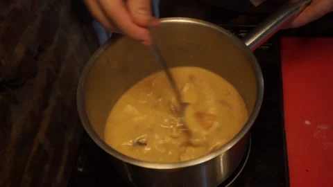 The cook prepares mushrooms Stock Footage 159881335