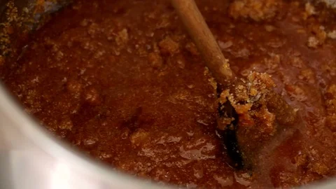 The Cook Prepares Sugar Desert Stock Footage 75589546
