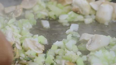 The cook prepares truffle sauce for spaghetti, pasta. Close-up of Black truffles Stock Footage 273237517