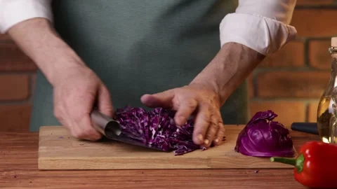 The cook is preparing food. Stock-Footage 330807675