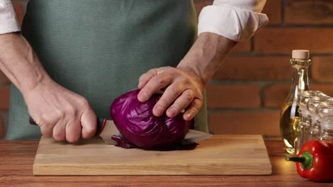 The cook is preparing food. Stock Footage 330807723