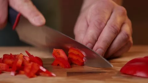The cook is preparing food. Stock Footage 330807845