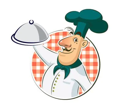 Cook restaurant Stock Illustration