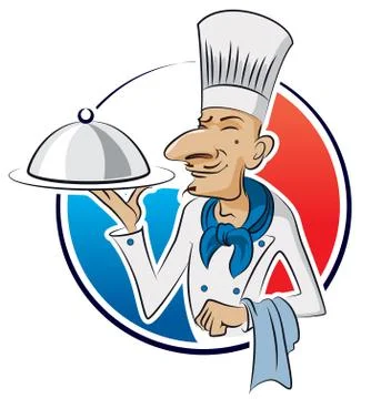 Cook restaurant Stock Illustration