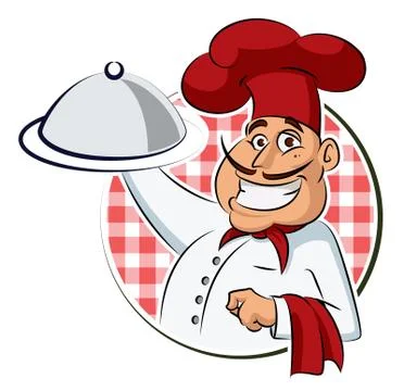 Cook restaurant Stock Illustration