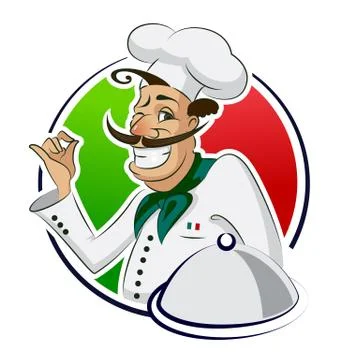 Cook restaurant Stock Illustration