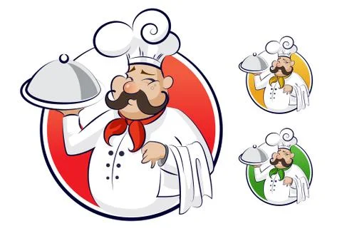 Cook restaurant. Stock Illustration