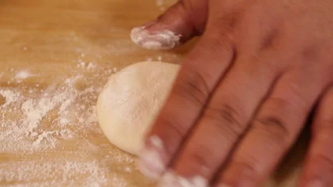 Cook rolls out pancakes (4) Stock Footage 202163489