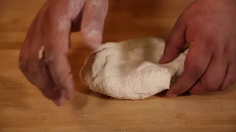 Cook rolls out pancakes (5) Stock Footage 202163501
