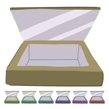 Cook solar powered oven vector cartoon graphic Ilustración de archivo