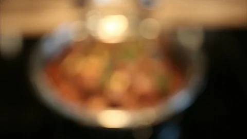 Cook with soy sauce meat Stock Footage 126891753