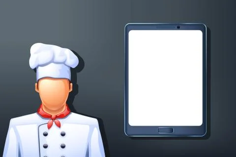 Cook tablet Stock Illustration