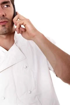 Cook taking orders Stock Photos
