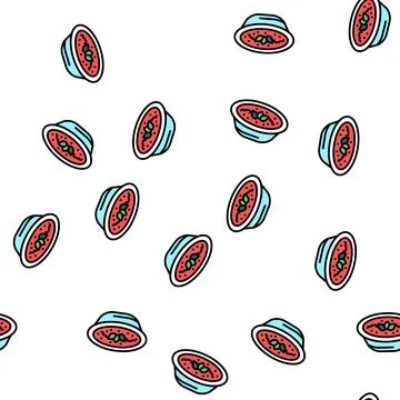 Cook with tomato ingredient vector seamless pattern Illustrazione stock