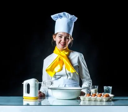 Cook waving Stock Photos