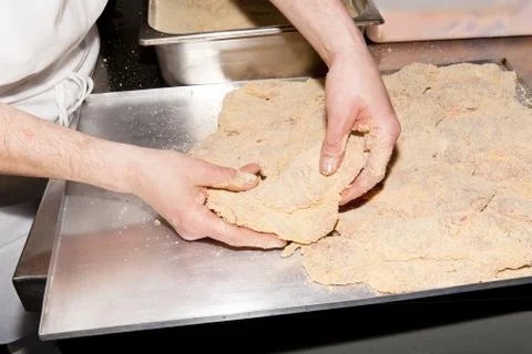 Cook working Stock Photos