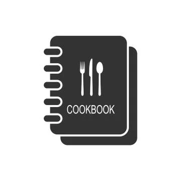Cookbook. Simple vector icon for websites and applications Stock Illustration