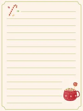 Cookbook template list for recipes, note on cooking and ingredients. Illustrazione stock