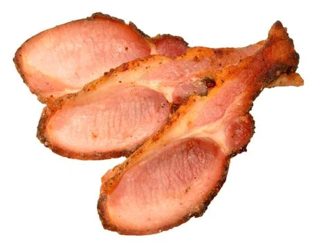 Cooked Bacon Rashers Stock Photos