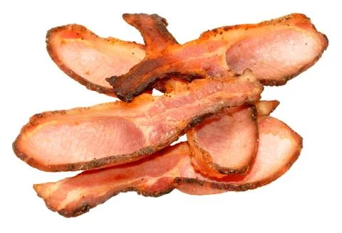 Cooked Bacon Rashers Stock Photos