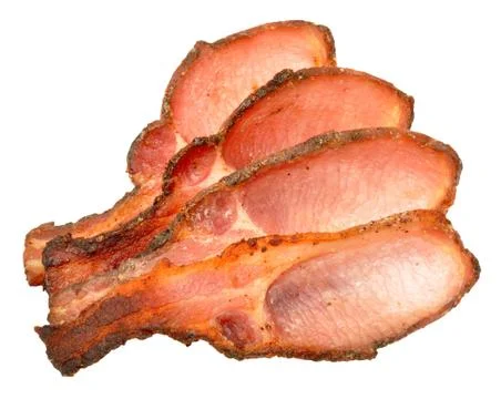Cooked Bacon Rashers Stock Photos