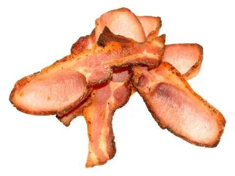 Cooked Bacon Rashers Stock Photos