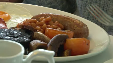 Cooked Breakfast Stock Footage 10764199