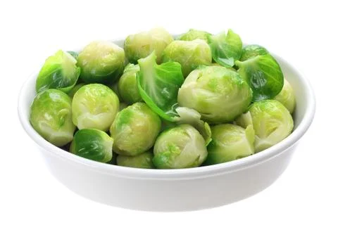 Cooked brussels sprouts Stock Photos