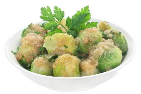 Cooked brussels sprouts Stock Photos
