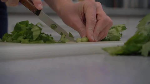 Cooked celery knife sm 動画素材 101640660