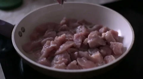 Cooked chicken meat Stock Footage 59118963