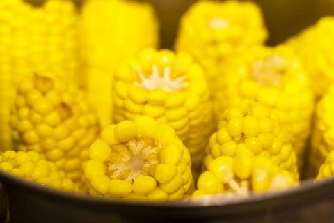 Cooked corn Stock Photos