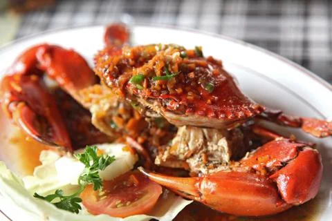 Cooked crabs Stock Photos