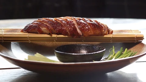 Cooked duck Stock Footage 121200409
