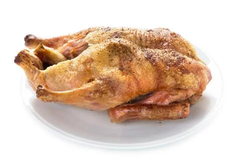 Cooked duck isolated Stock Photos