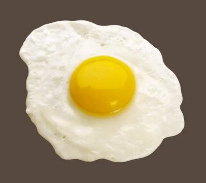 Cooked egg isolated Stock Photos