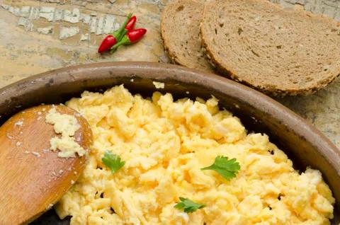 Cooked eggs Stock Photos