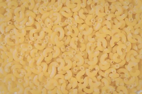 Cooked elbow macaroni pasta close up Fotos de archivo