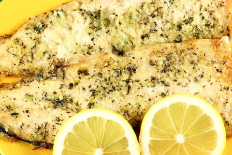 Cooked fish Stock Photos