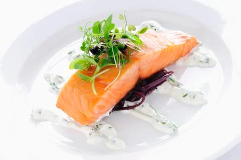 Cooked fish Stock Photos