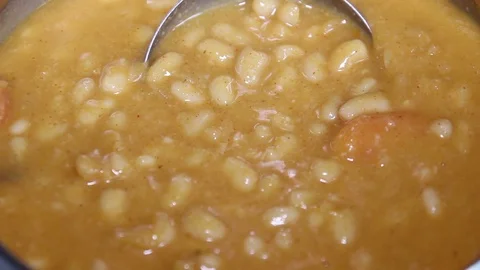 Cooked Food Beans Stock Footage 89756641