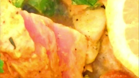 Cooked food 스톡 동영상 130412456