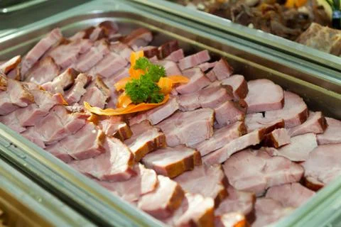 Cooked ham Stock Photos